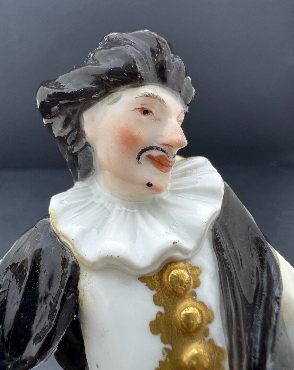 Scaramouche Commedia Dell'arte Weissenfels Meissen Kaendler Reinecke 1744-photo-3