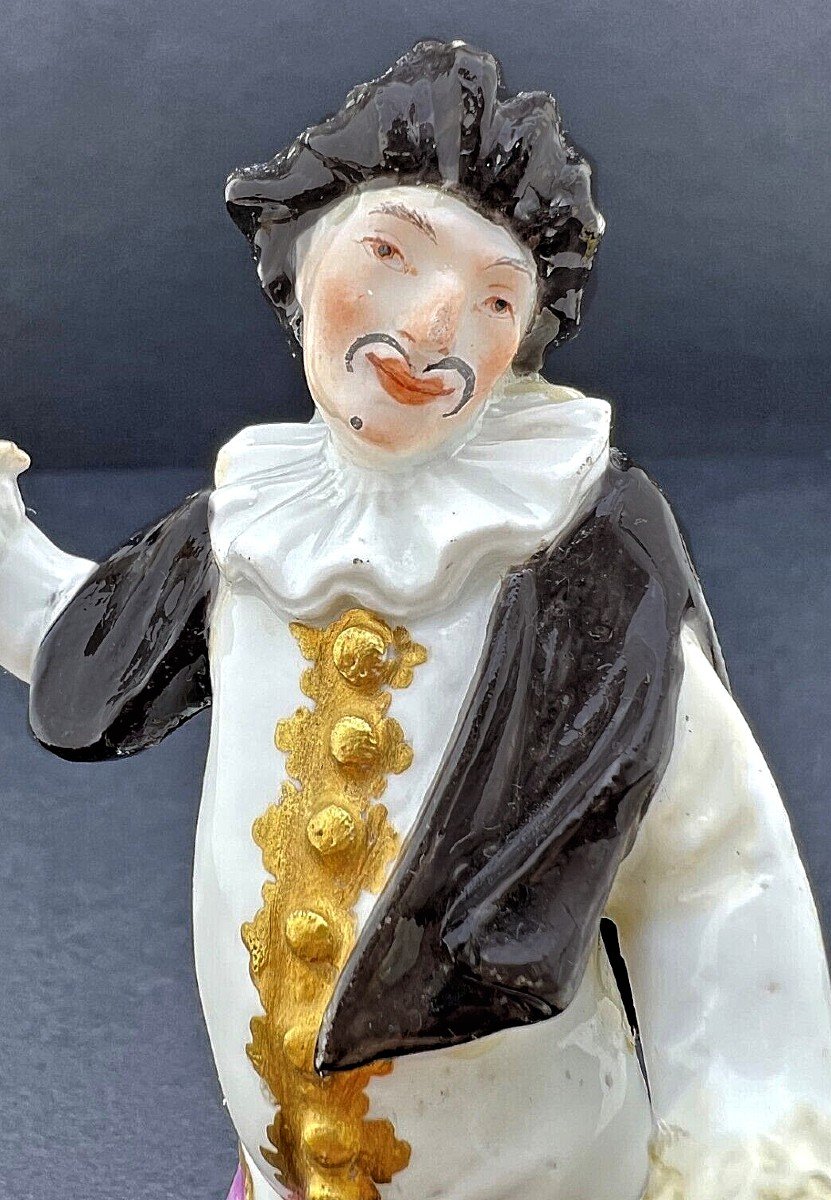 Scaramouche Commedia Dell'arte Weissenfels Meissen Kaendler Reinecke 1744-photo-4