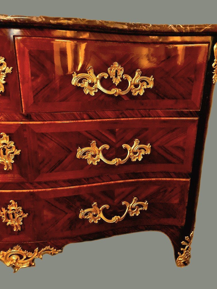 Regency Chest Of Drawers C.1730 - Stamped Coulon - Provenance: Château Seignelay-photo-2
