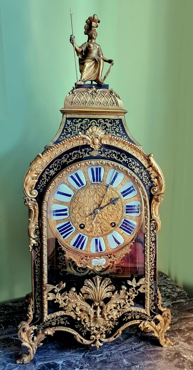 Cartel Boulle Louis XV Régence Signed Prevost Dial And Movement-photo-4