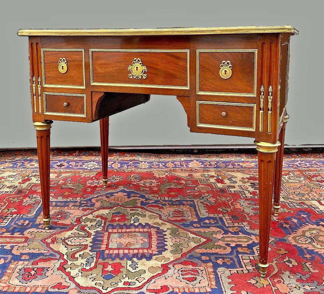 Bureau Louis XVI Vers 1780  Estampillé J. Caumont   Jean Caumont (1736 - 1800)-photo-3