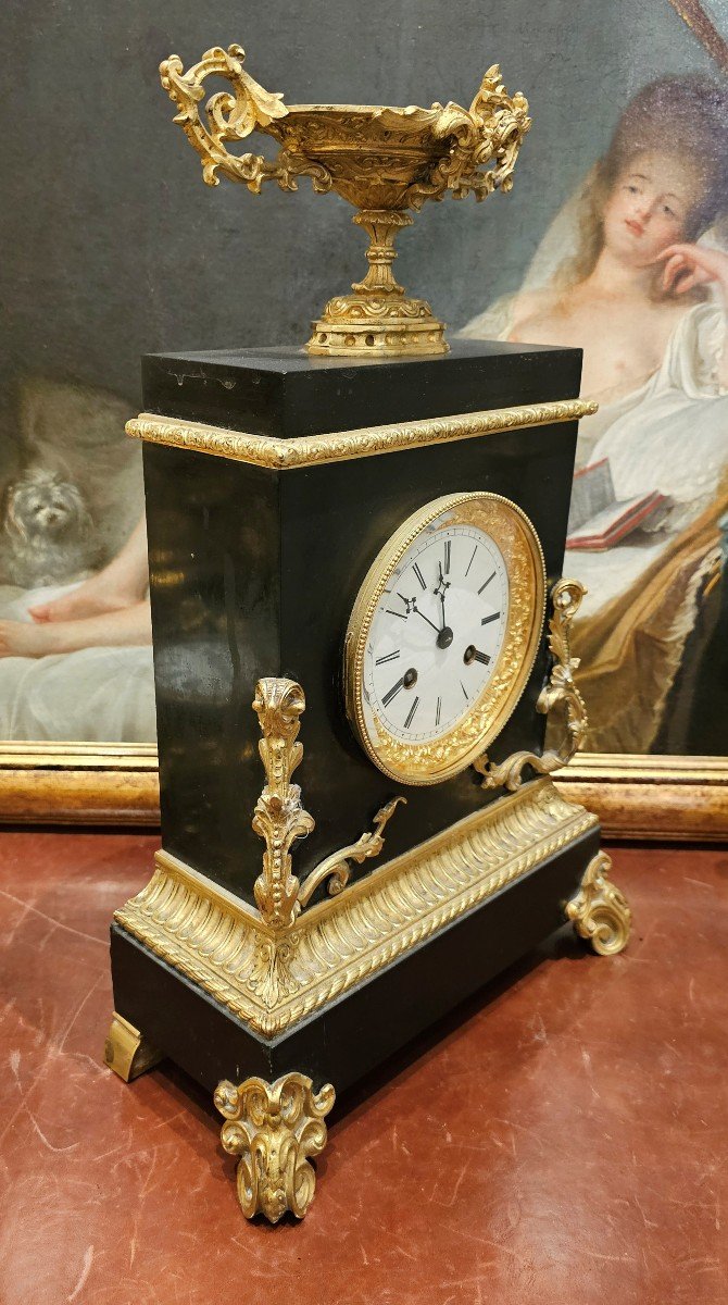 Pendule Louis Philippe Vers 1830     H. 46 Cm. L. 30cm P. 14 Cm   -photo-2