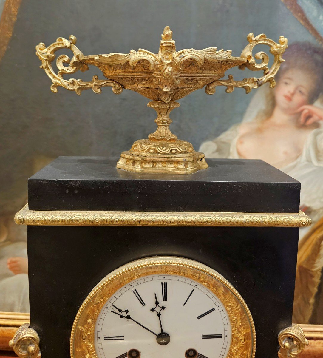 Pendule Louis Philippe Vers 1830     H. 46 Cm. L. 30cm P. 14 Cm   -photo-2