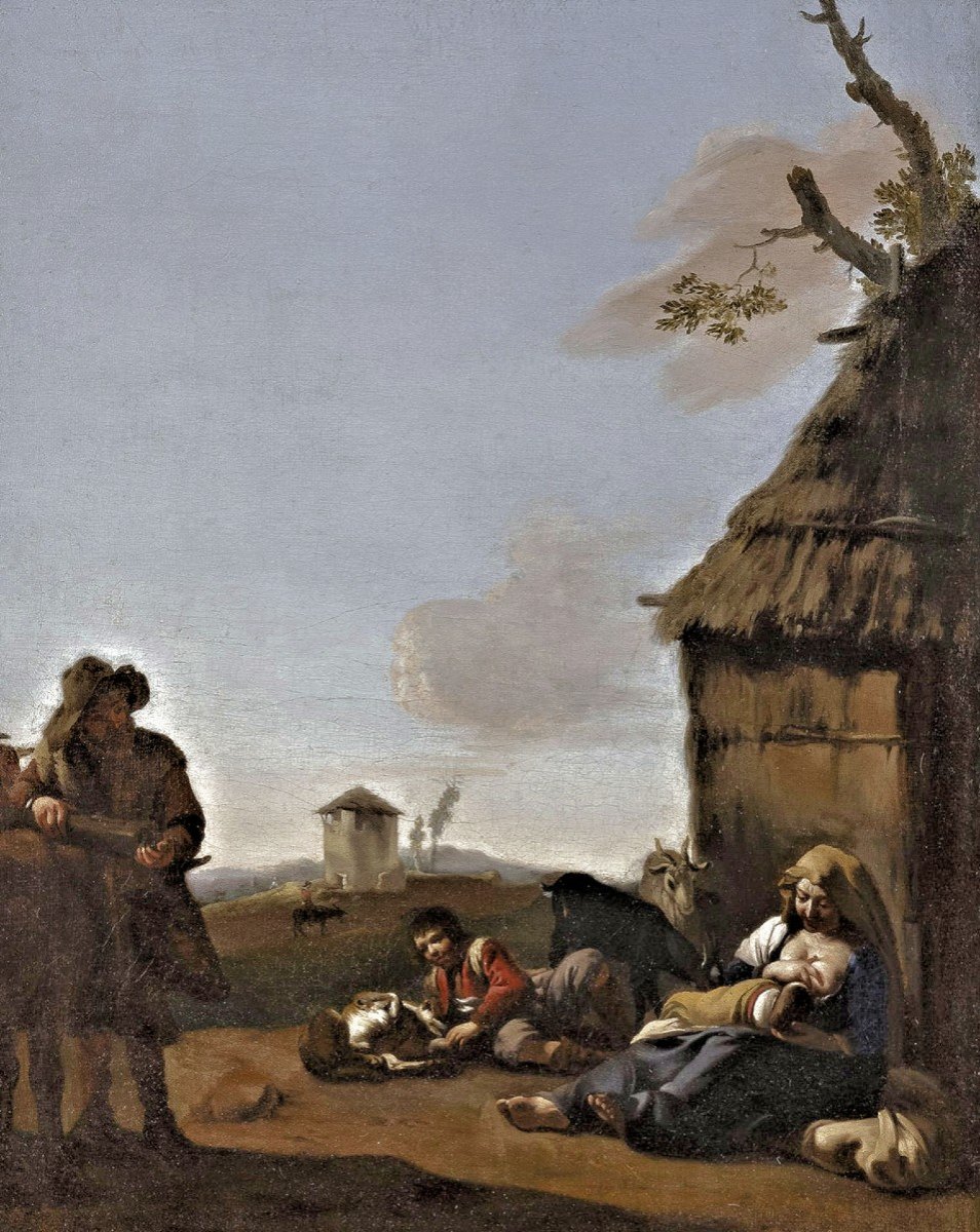 Jan Miel 1599-1663 Pastoral Idyll - Expertise Dr. Fred Meijer, Amsterdam-photo-3