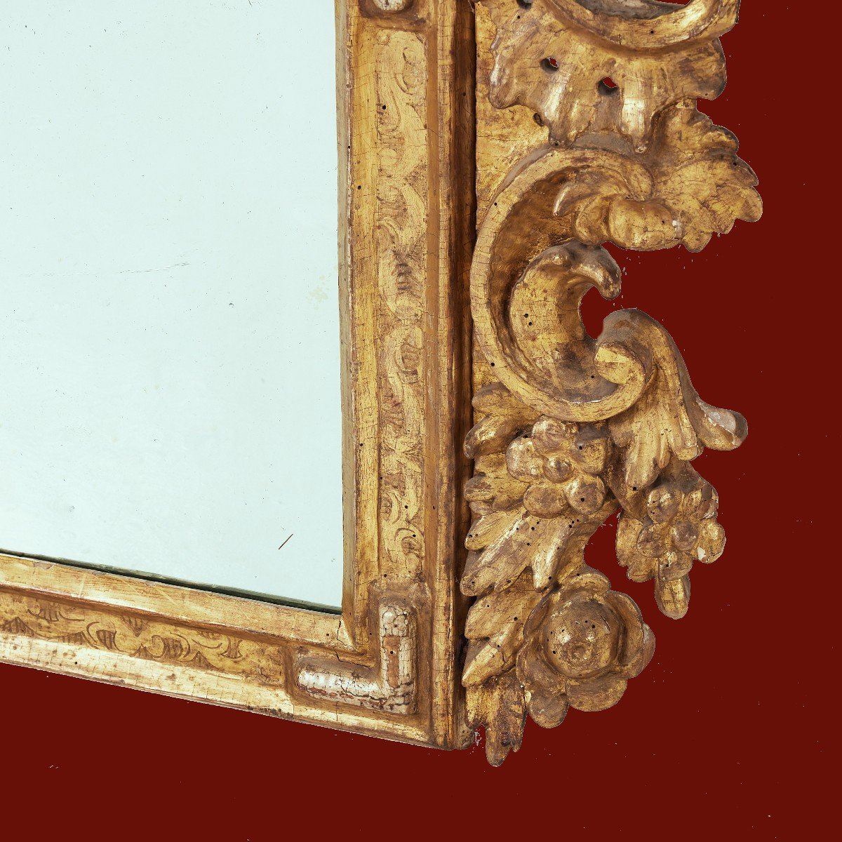 Louis XV Mirror Circa 1730 80 X 89 Cm  -photo-3