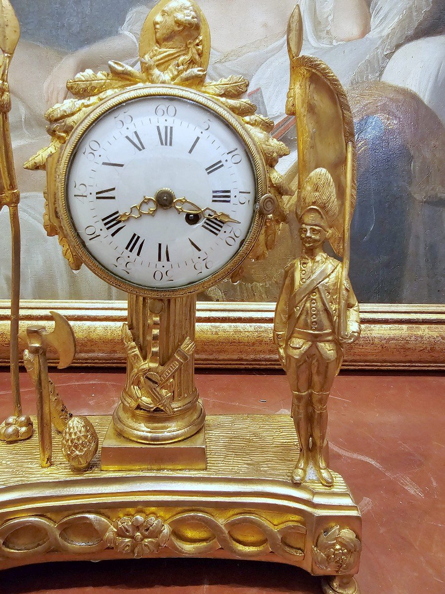 Clock To The Glory Of Louis XVI Louis XVI Around 1770 Signed Asselin In Rouen   -photo-5