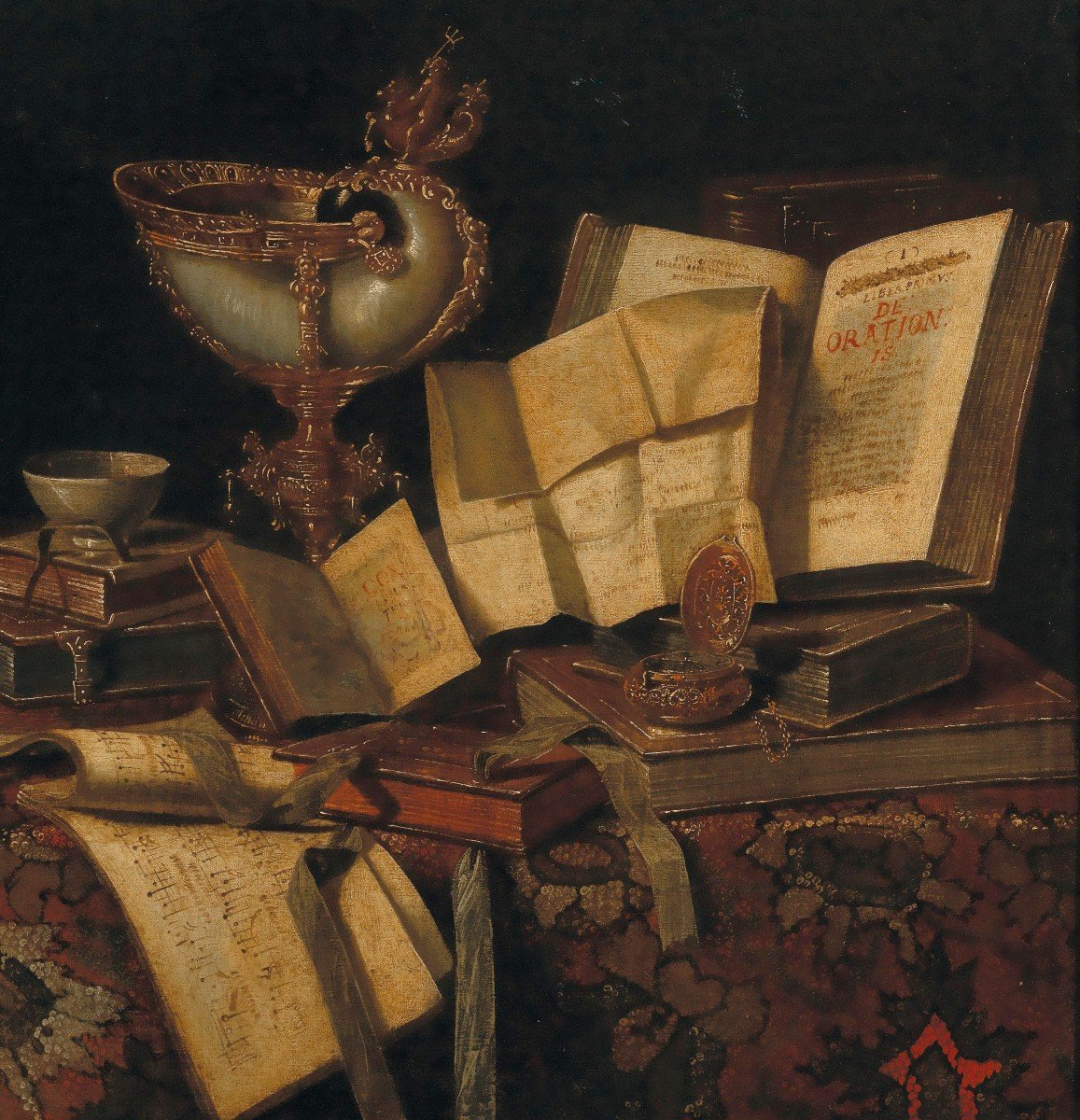 Pseudo-roestraten Actif 1675-1725  Nature Morte  Expertise Dr. Fred G. Meijer Amsterdam-photo-3