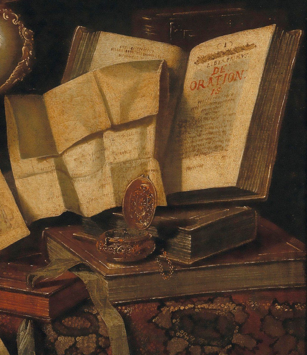 Pseudo-roestraten Actif 1675-1725  Nature Morte  Expertise Dr. Fred G. Meijer Amsterdam-photo-2