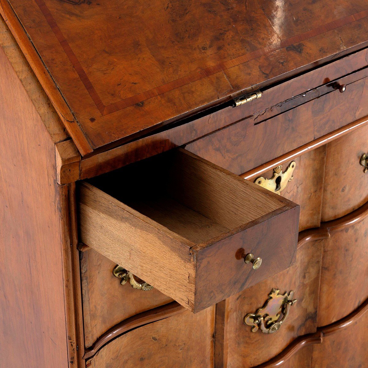 Baroque Secretary Cabinet Cupboard 2nd Quarter From The 18th Century. Sweden Hugo Fürloh-photo-3