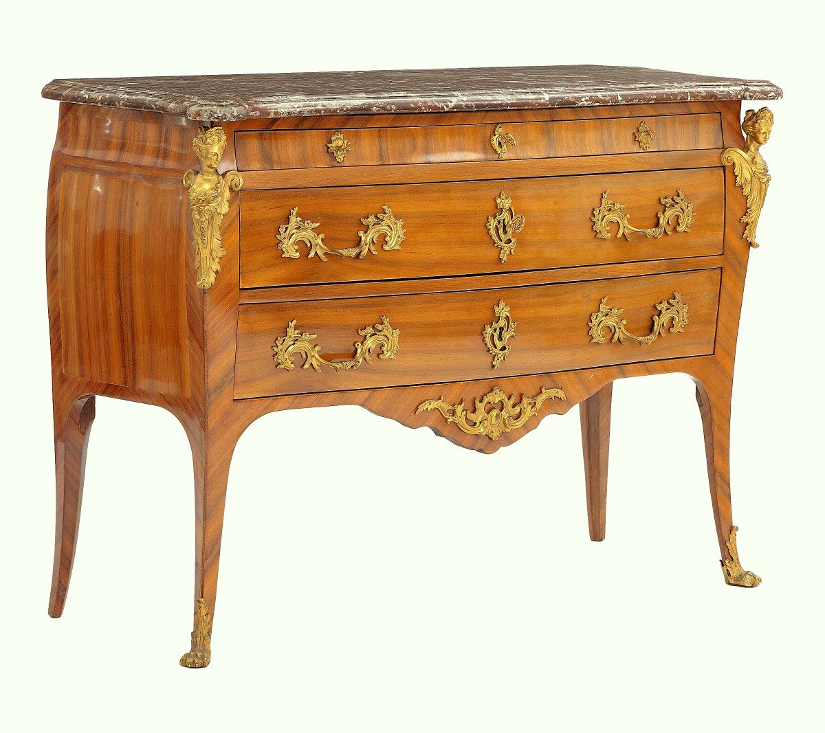 Louis XV Chest Of Drawers Stamped I.dubois Circa 1760 Jacques Dubois 1693-1763-photo-4