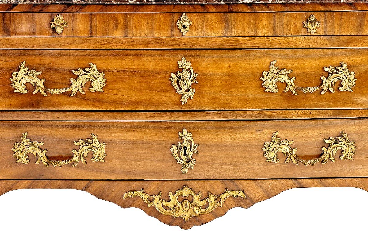 Louis XV Chest Of Drawers Stamped I.dubois Circa 1760 Jacques Dubois 1693-1763-photo-4