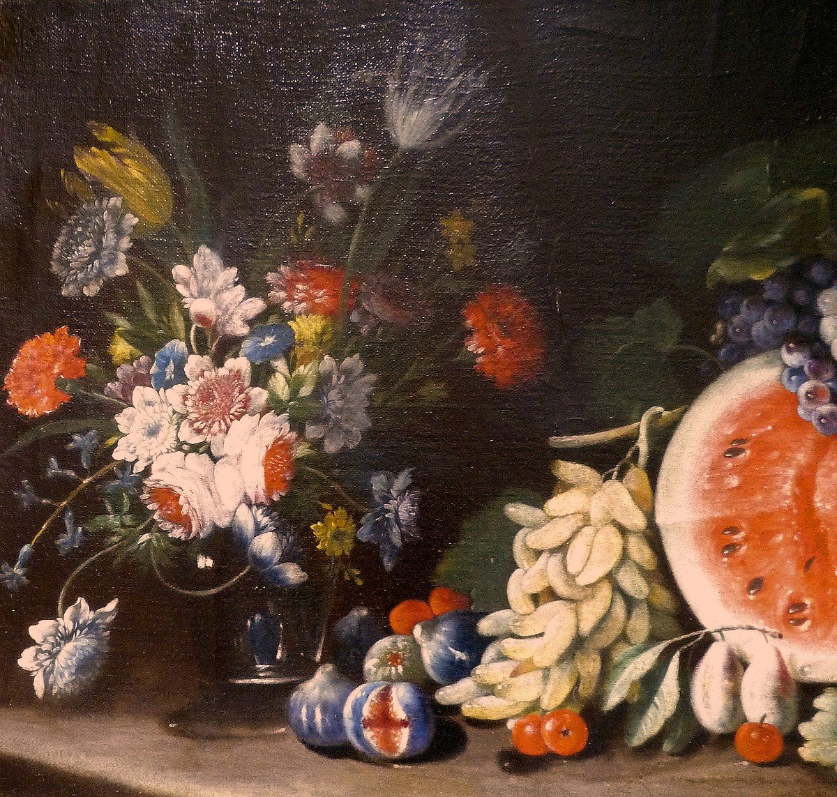 Giovanni Battista Ruoppolo 1629-1693 Grande Nature Morte - Expertise Dr. Meijer Amsterdam-photo-2