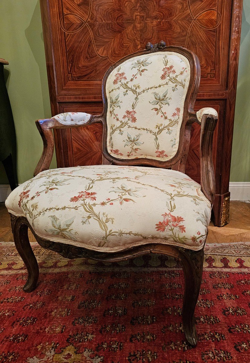 Fauteuil Louis XV Vers 1750  