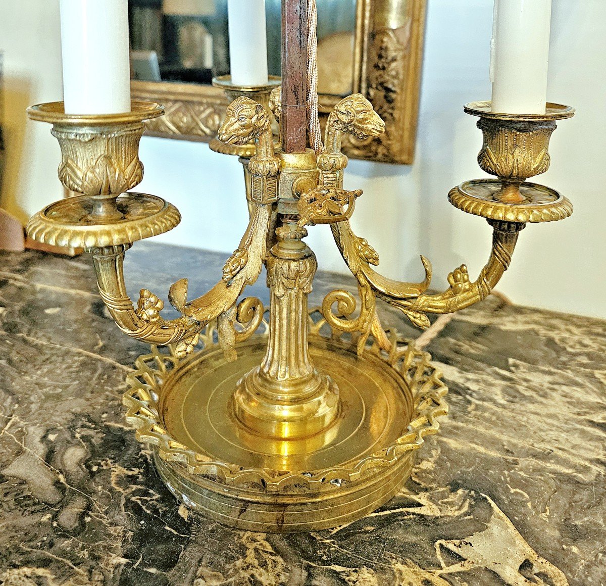 Louis XVI Lamp Circa 1800 Height 61 Cm -photo-5