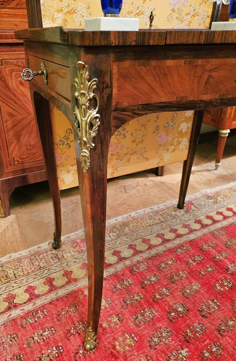 Louis XV Transforming Table Desk/desk/drawing Table With Light Screen Ca.1750 -photo-4