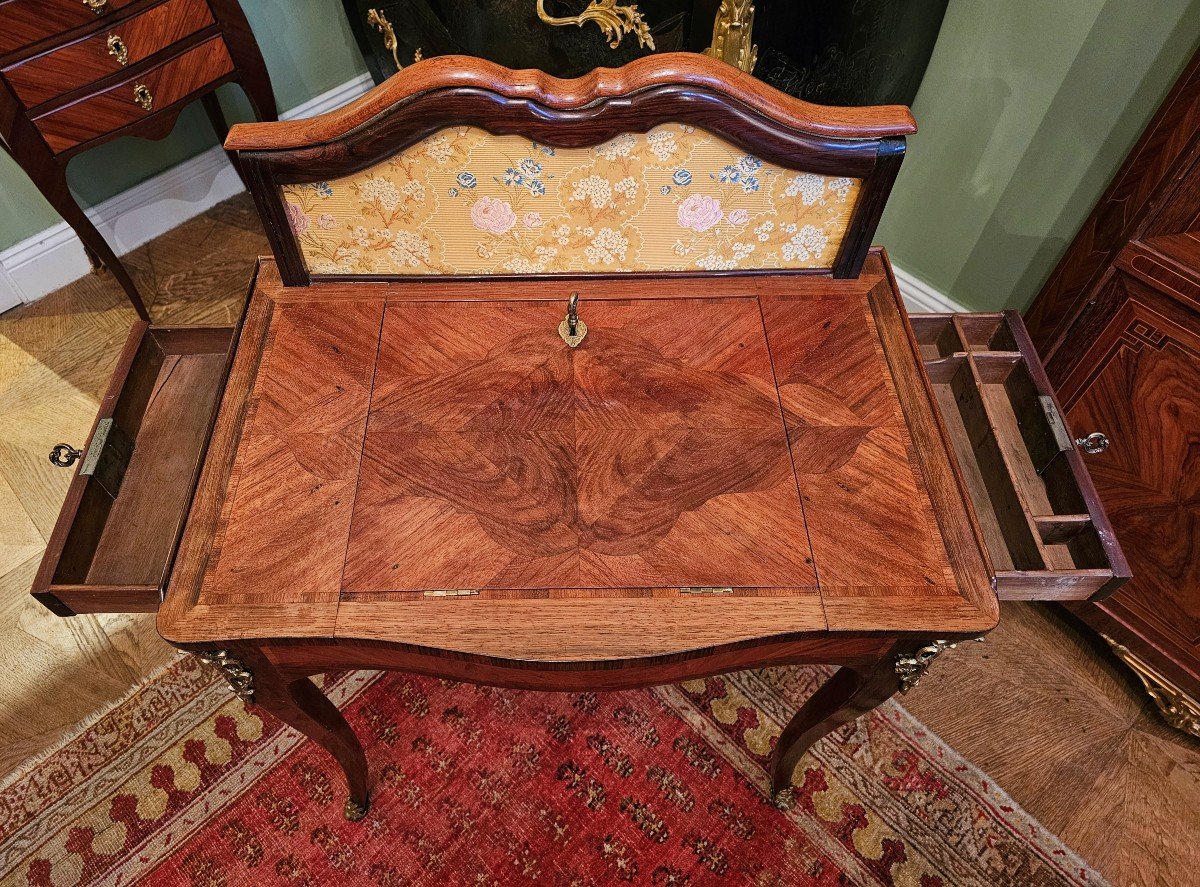 Louis XV Transforming Table Desk/desk/drawing Table With Light Screen Ca.1750 -photo-1