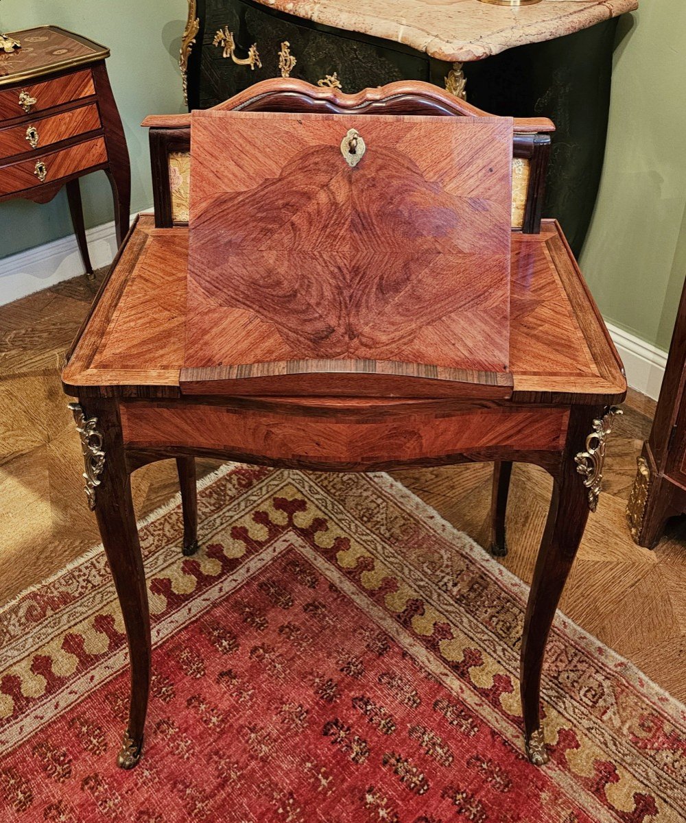 Louis XV Transforming Table Desk/desk/drawing Table With Light Screen Ca.1750 -photo-6