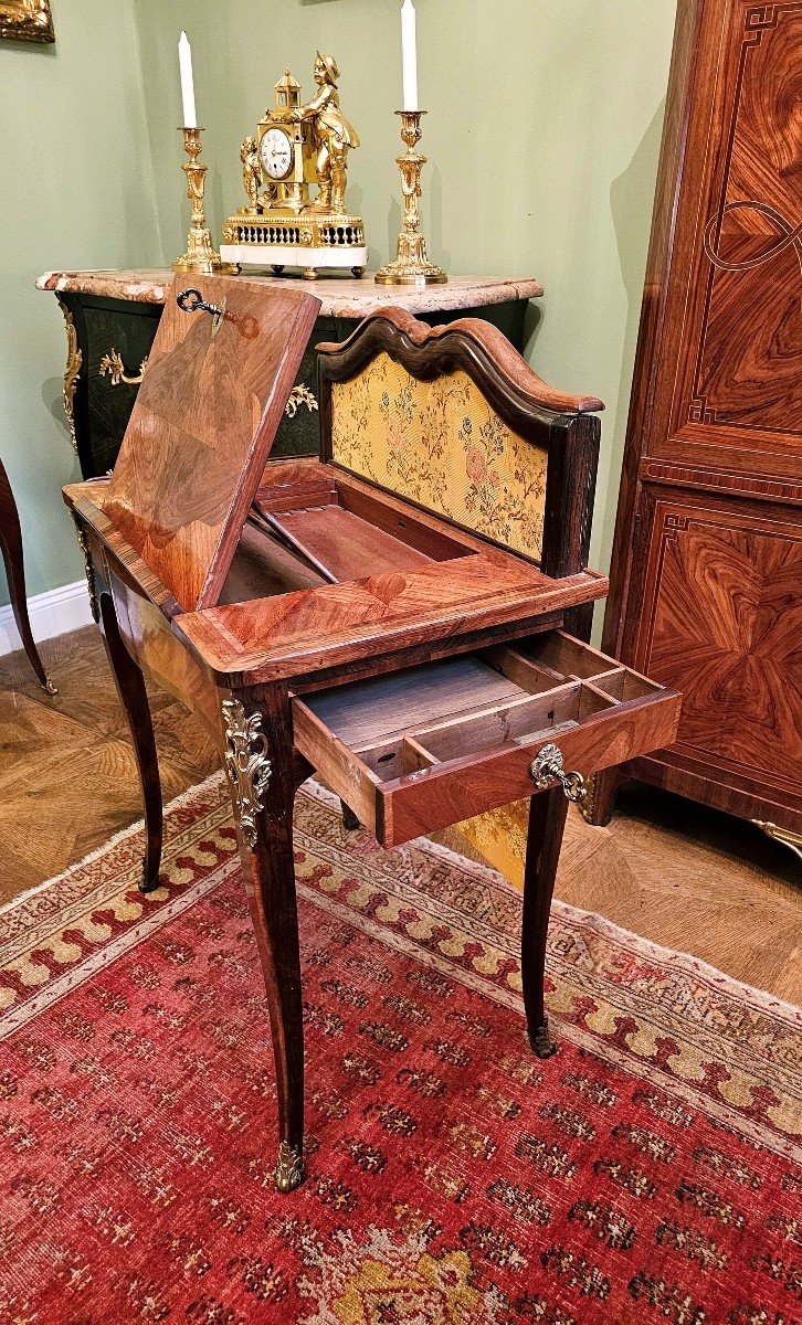 Louis XV Transforming Table Desk/desk/drawing Table With Light Screen Ca.1750 