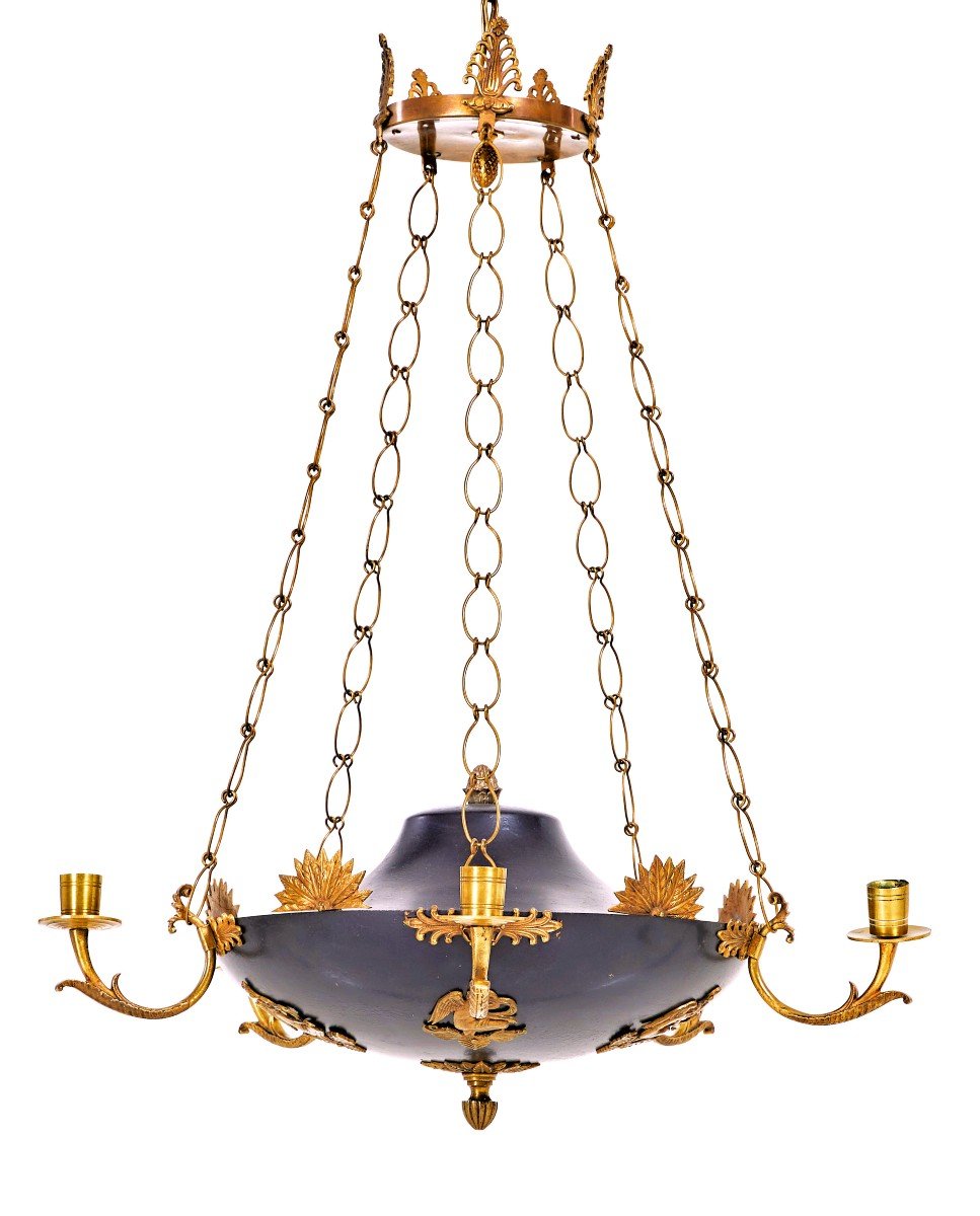 Lustre Empire Vers 1810  76 Cm X 54 Cm 