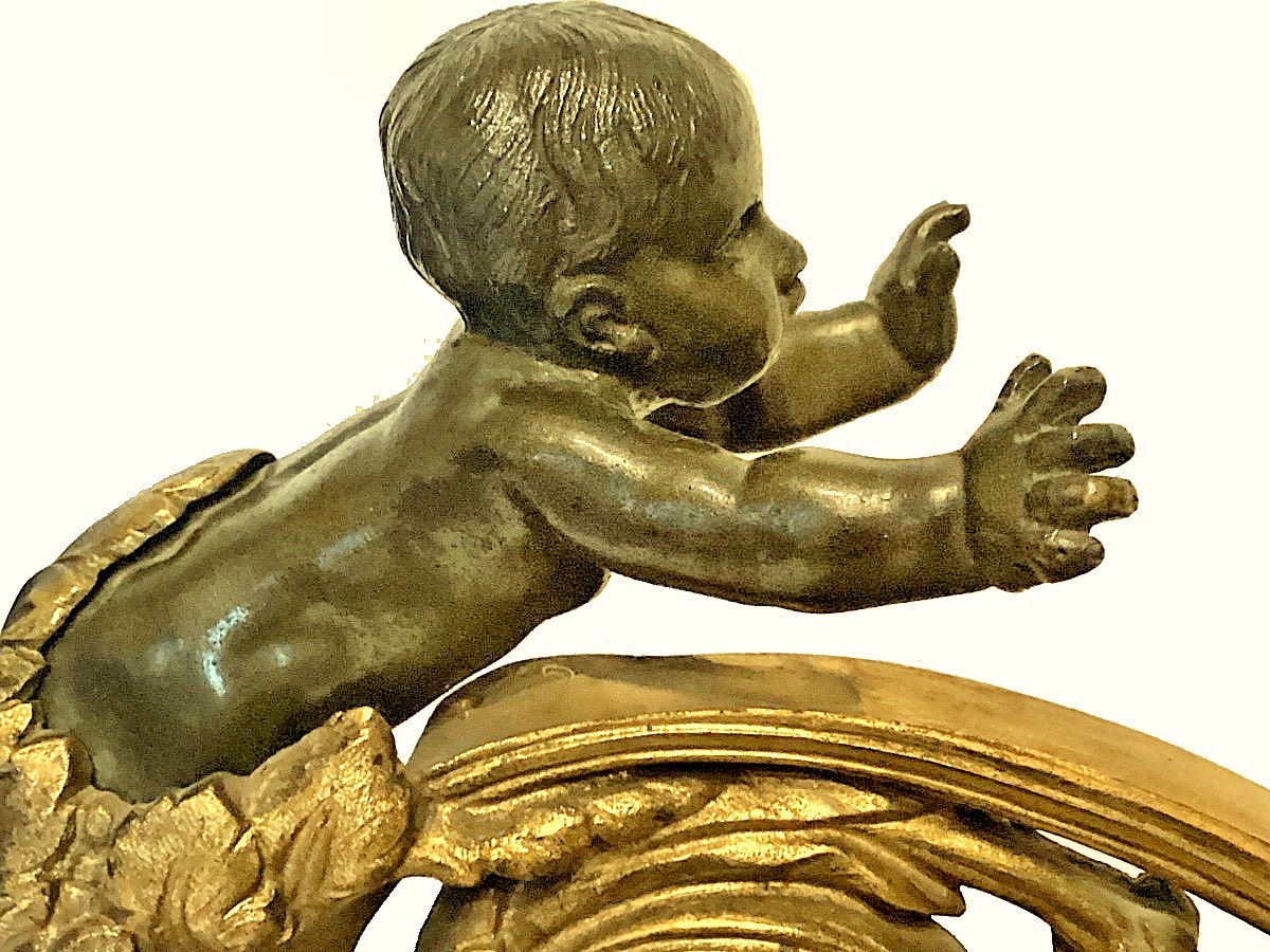 Louis XVI Andirons Circa 1790 34 Cm X 26 Cm -photo-4