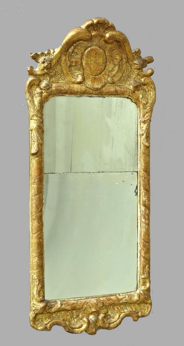 Miroir Louis XV Vers 1760 H. 82 Cm-photo-2