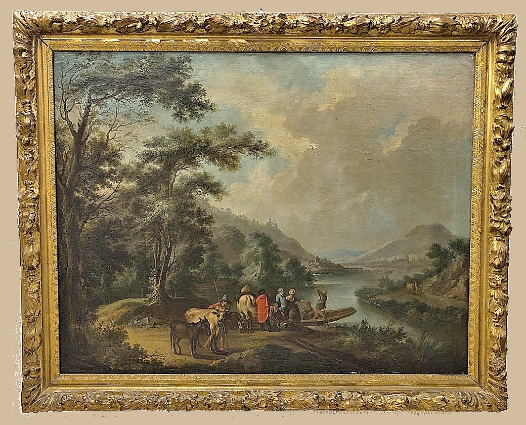 Christian Georg Schütz 1718-1791 The Great Rhine Landscape With View Of The Rhine