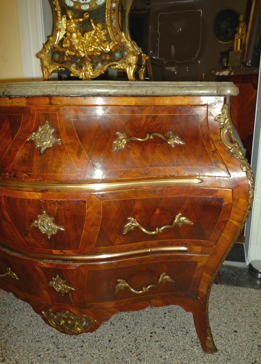 Swedish Rococo Louis XV Commode Circa 1770 Stamped Gft Gustav Foltjern-photo-1