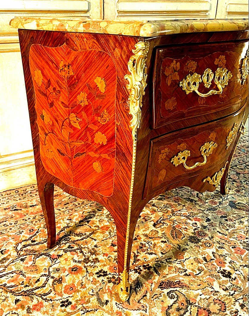 Commode Paris Louis XV Vers 1760  Estampillé J.b. Galet   Jean-baptiste Galet-photo-3