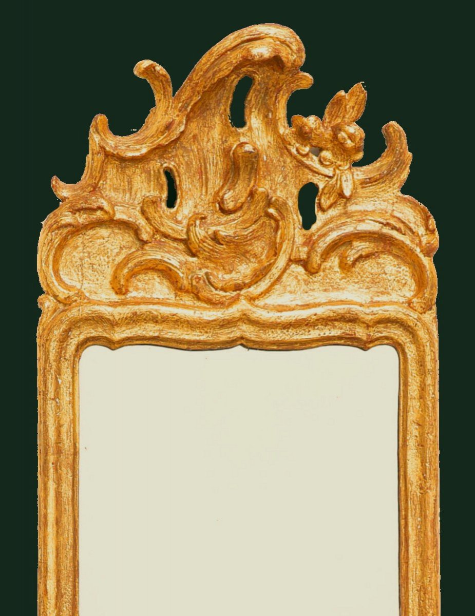 Miroir Louis XV Vers 1750   98x35 Cm  -photo-3