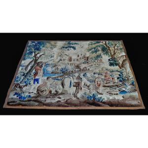 18th Century Aubusson Tapestry. On The Hunt 196 X 256 Cm