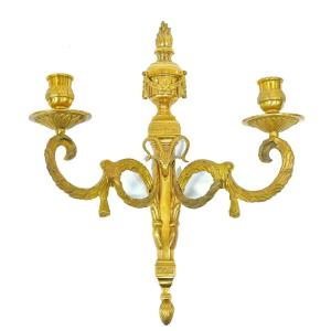 Louis XVI Wall Lamp Circa 1790 Height 35 Cm, Width 27 Cm 