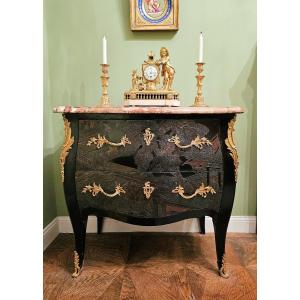 Commode Louis XV Vers 1765 Vernis Coromandel Estampillée Kofler JME Jean Mathieu Kofler 