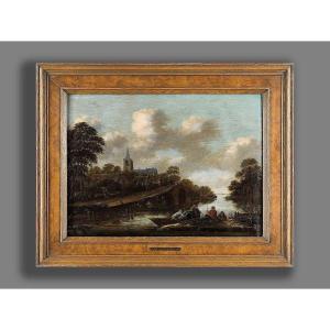 Thomas Heeremans 1641-1694 River Landscape - Expertise Dr. Fred Meijer Amsterdam