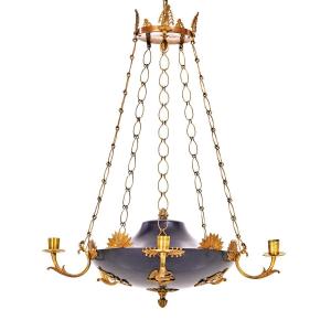 Lustre Empire Vers 1810  76 Cm X 54 Cm 