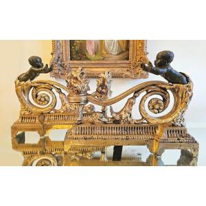 Louis XVI Andirons Circa 1790 34 Cm X 26 Cm 