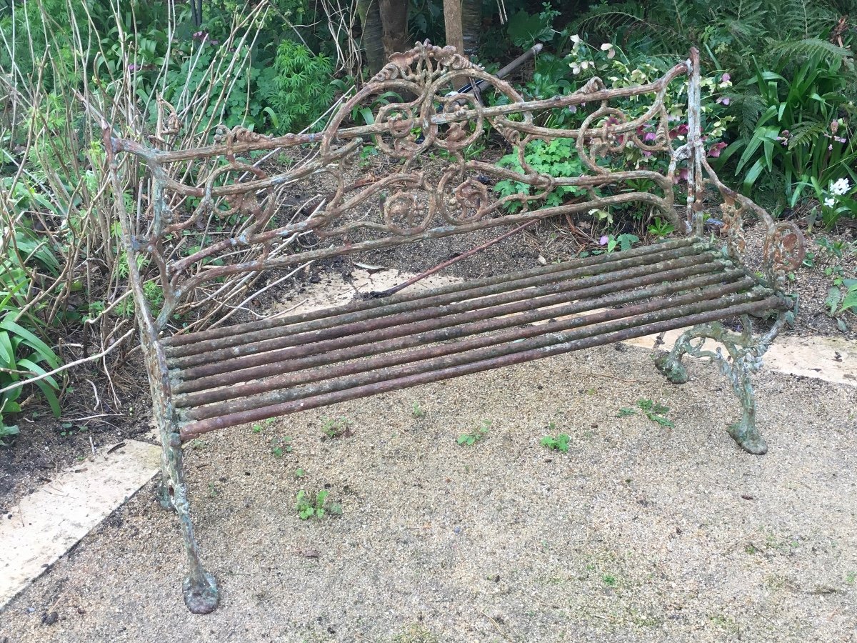 Très Beau Banc En Fonte 