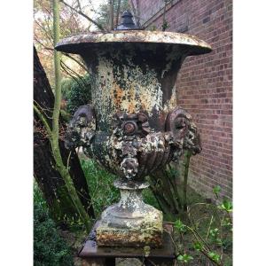 Cast Iron Garden Vase