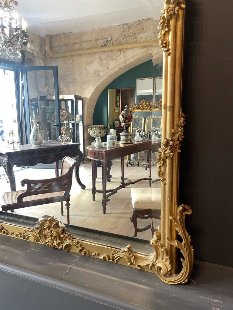 1900 Rocaille Style Mirror 162 X 99 Cm-photo-7