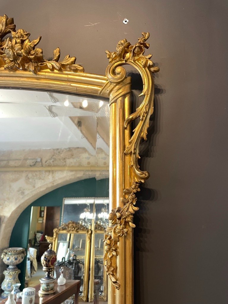 1900 Rocaille Style Mirror 162 X 99 Cm-photo-8