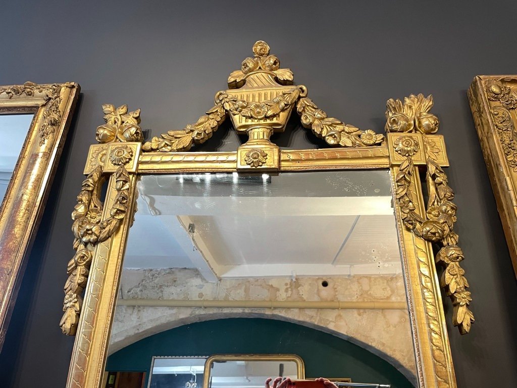 Louis XVI Period Mirror 182 X 96 Cm-photo-3