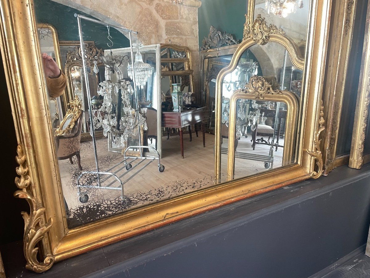 Louis XV Style Mirror, Late 19th Century-photo-4