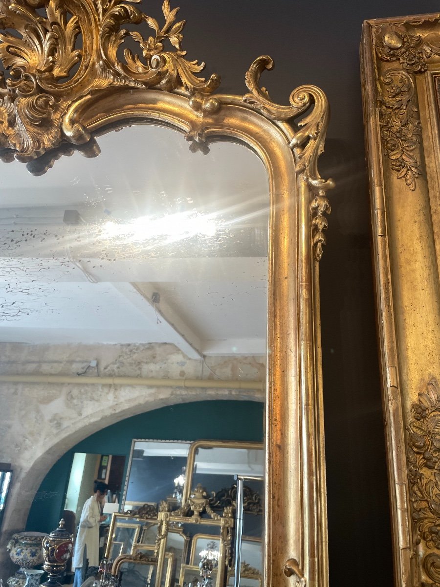 Louis XV Style Mirror, Late 19th Century-photo-3