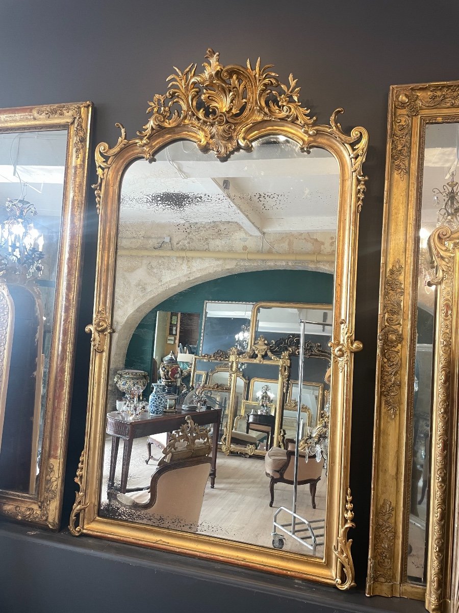 Louis XV Style Mirror, Late 19th Century