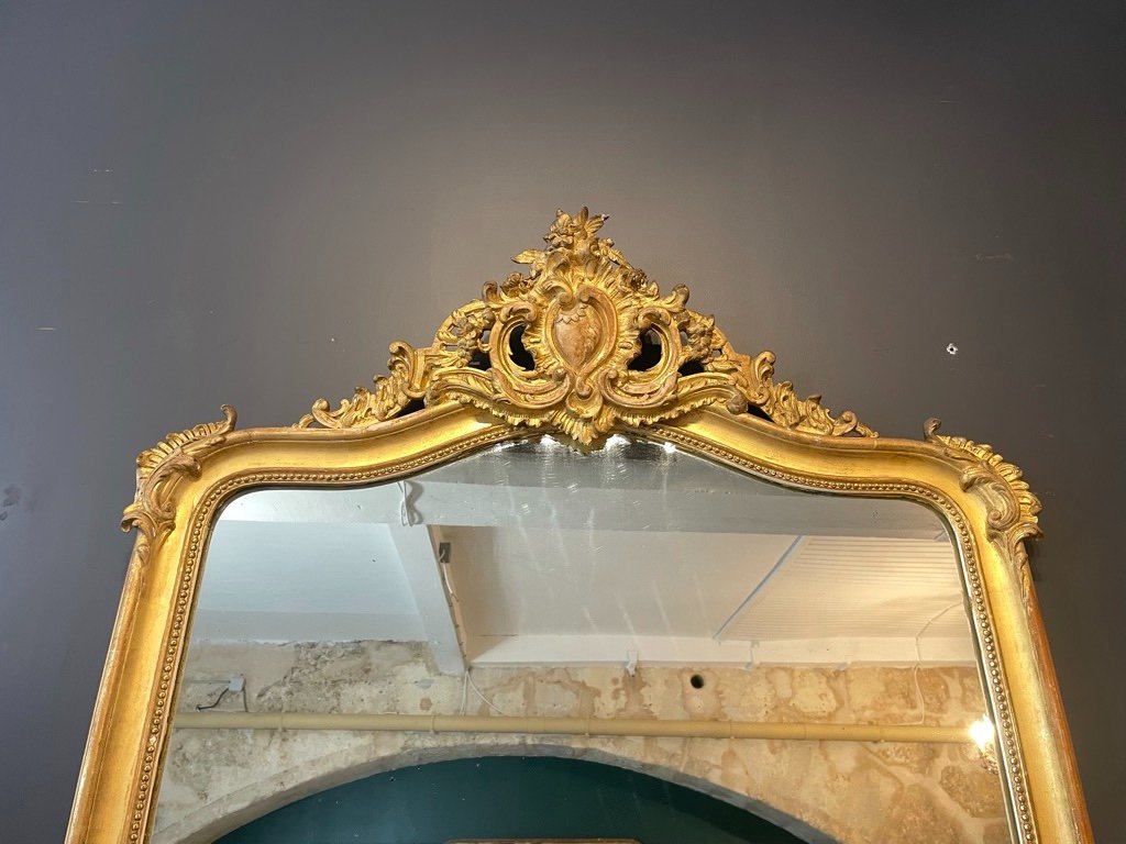 Louis XV Style Mirror Late 19th Century 164 X 106 Cm-photo-3