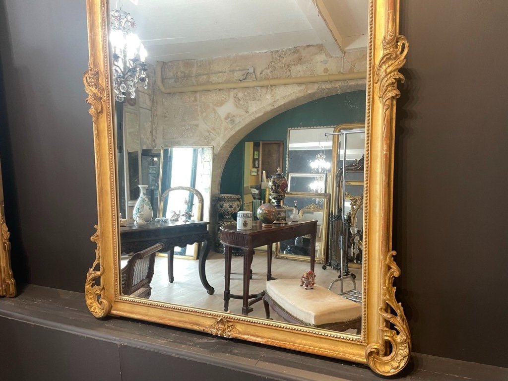 Louis XV Style Mirror Late 19th Century 164 X 106 Cm-photo-4