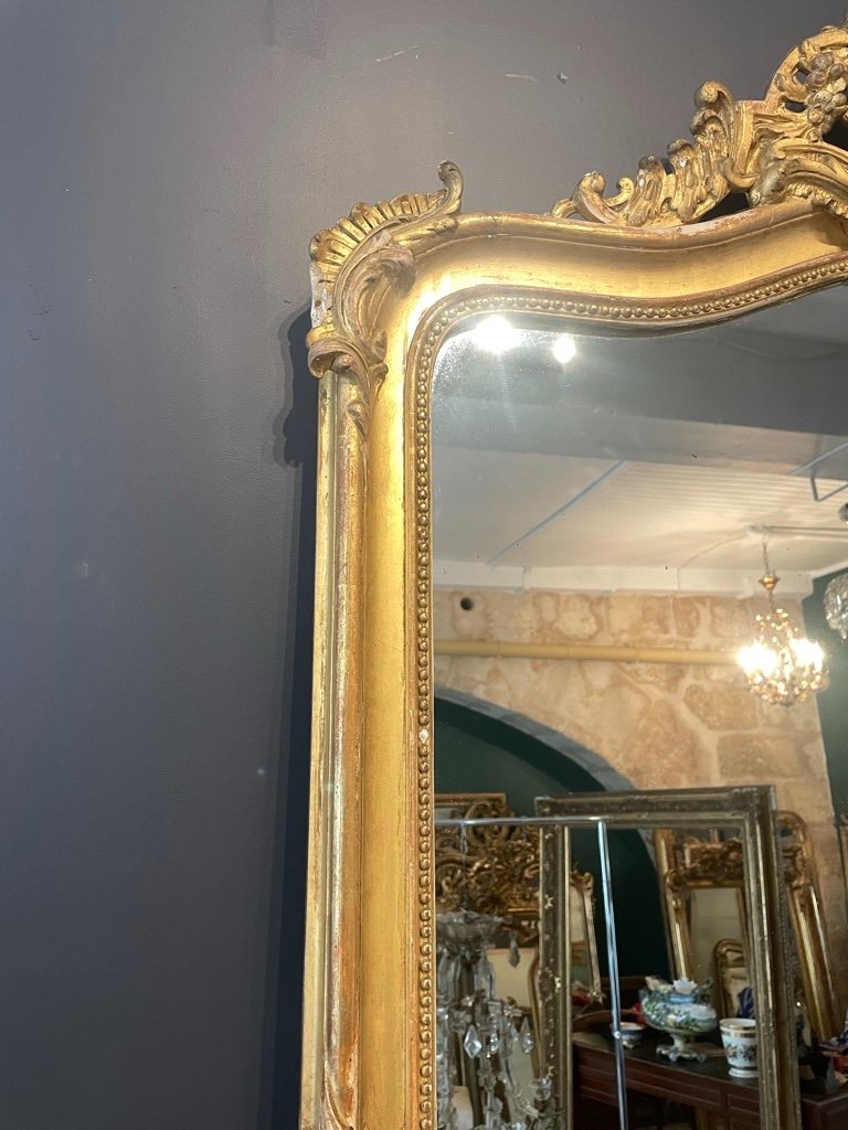 Louis XV Style Mirror Late 19th Century 164 X 106 Cm-photo-3