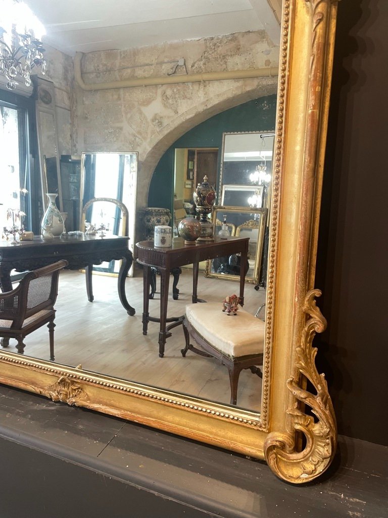 Louis XV Style Mirror Late 19th Century 164 X 106 Cm-photo-4