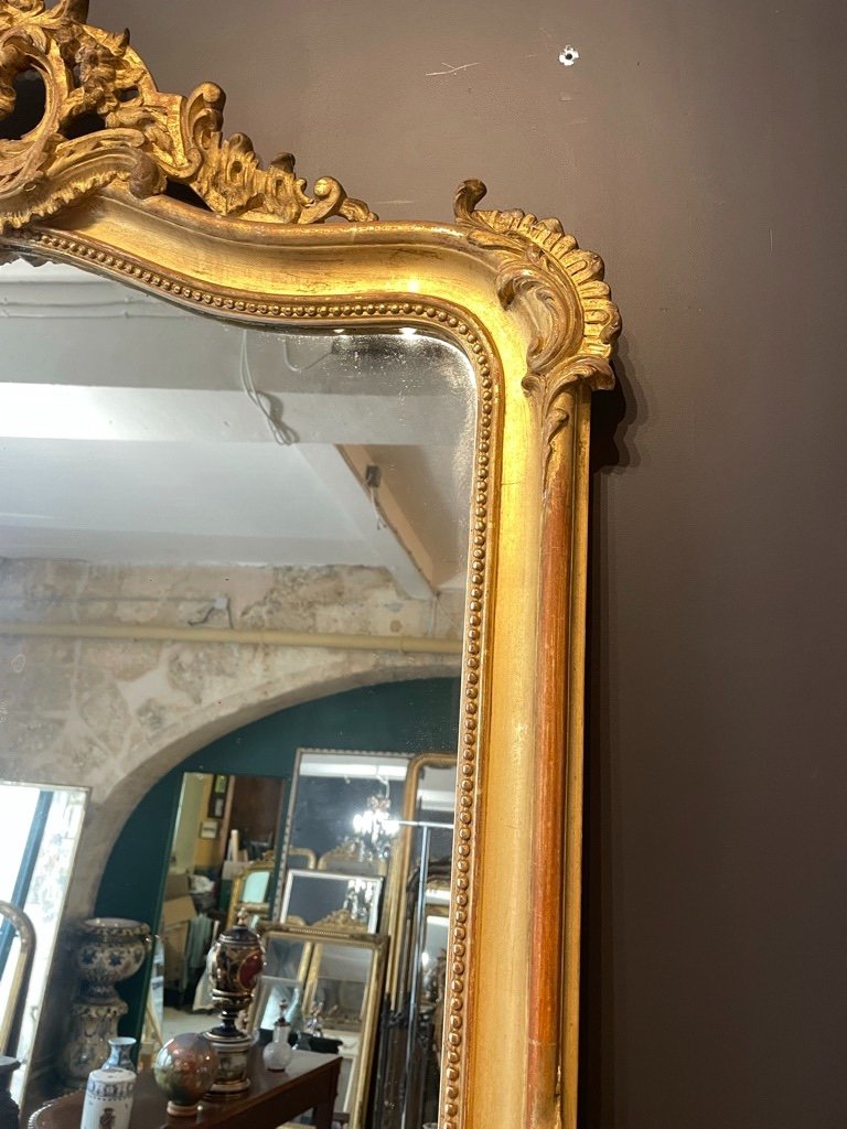 Louis XV Style Mirror Late 19th Century 164 X 106 Cm-photo-5