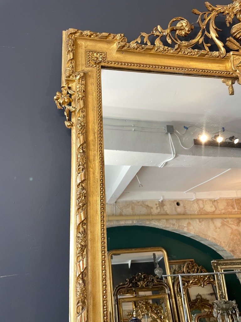 Important Louis XVI Style Mirror Circa 1900 198 X 120 Cm-photo-2