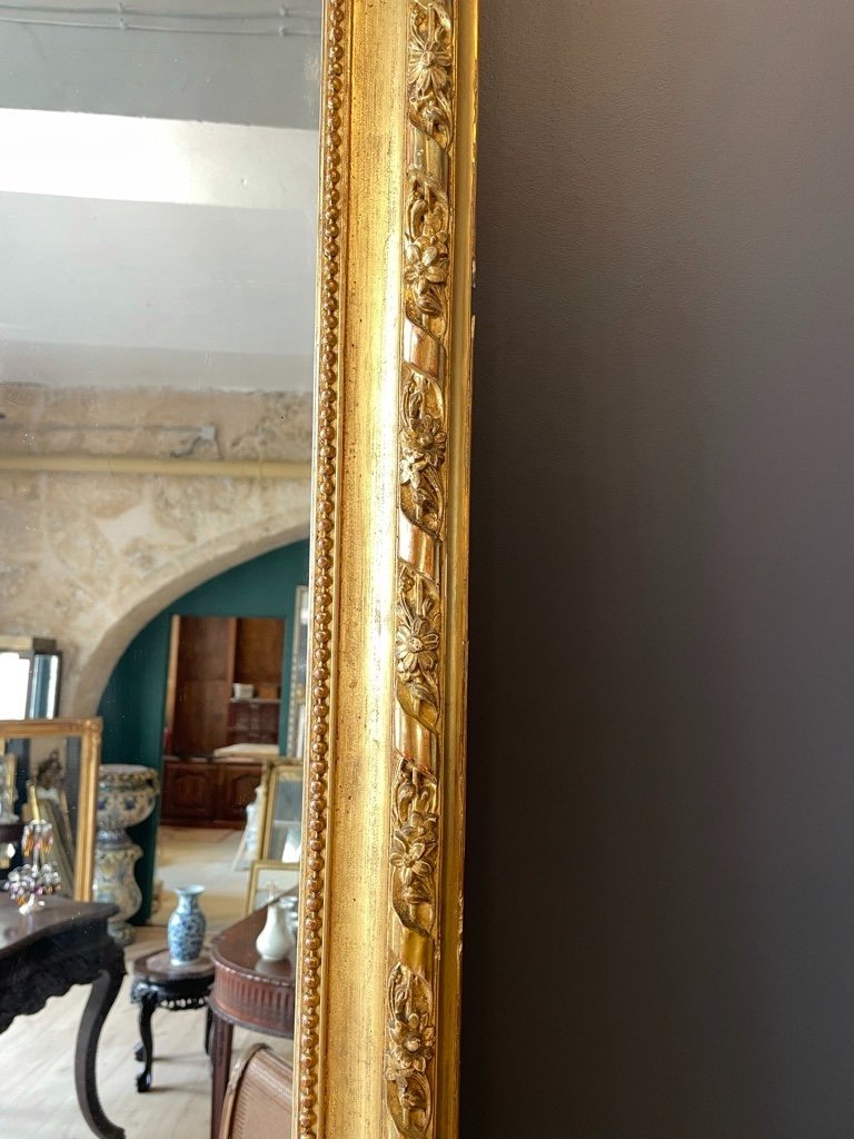 Important Miroir 1900 De Style Louis XVI 198 X 120 Cm-photo-4